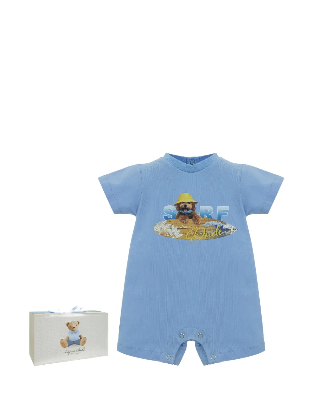 Lapin House Romper met grafische print Blauw