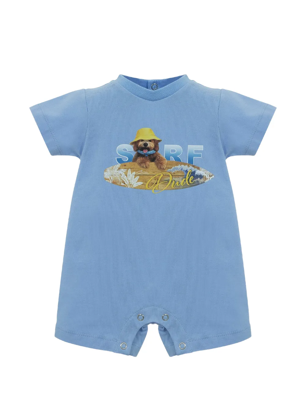 Lapin House graphic-print rompers - Blu