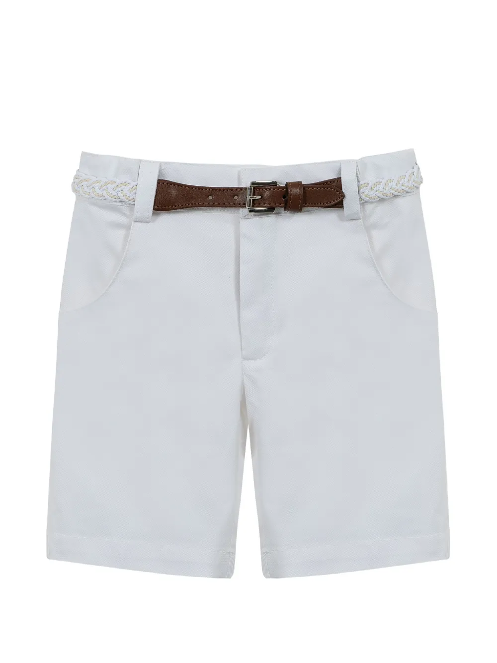 Lapin House belted shorts - Bianco
