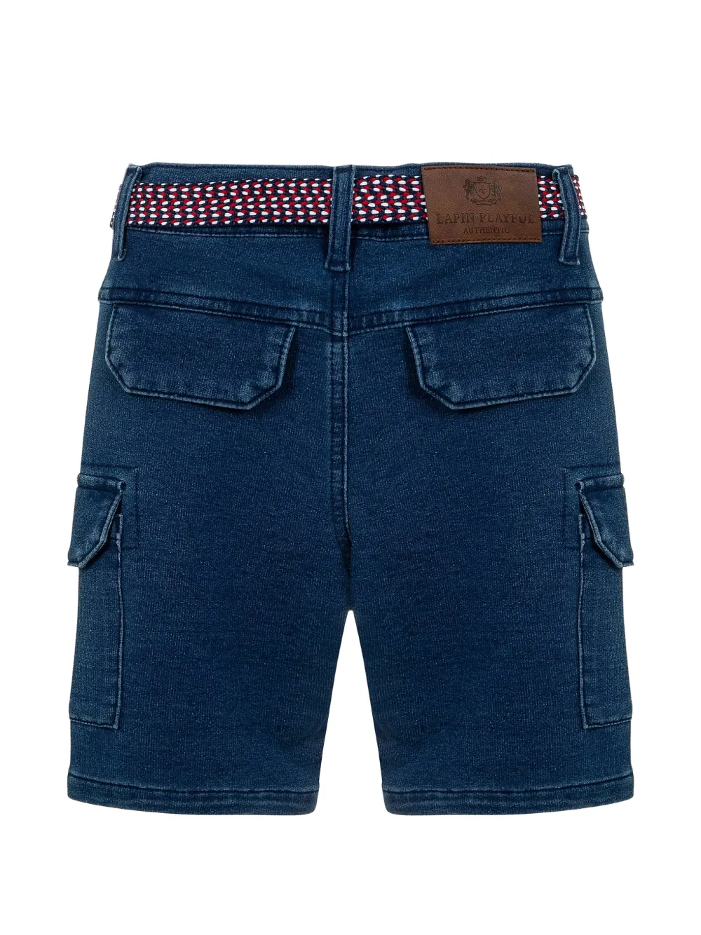 Lapin House Cargo shorts met ceintuur Blauw