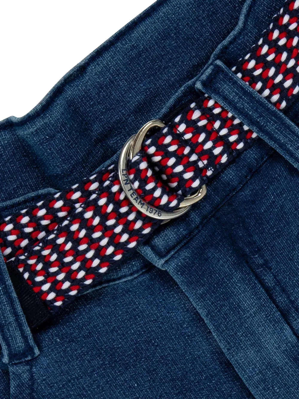 Lapin House Cargo shorts met ceintuur Blauw