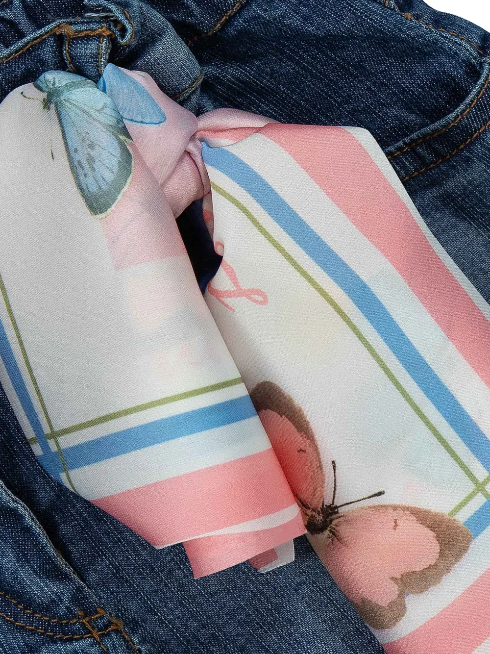 Lapin House Spijkershorts met stras Blauw