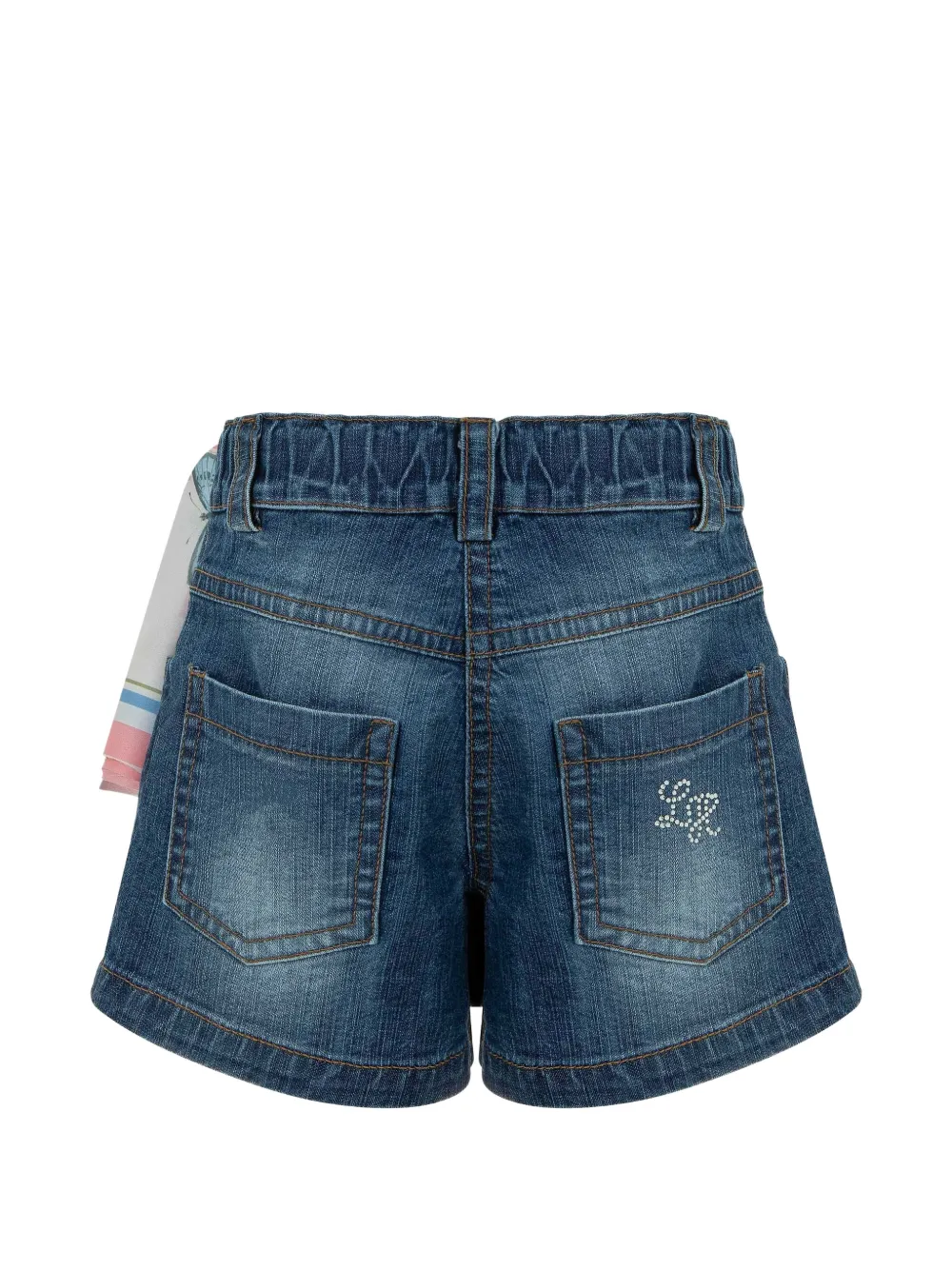 Lapin House Spijkershorts met stras Blauw