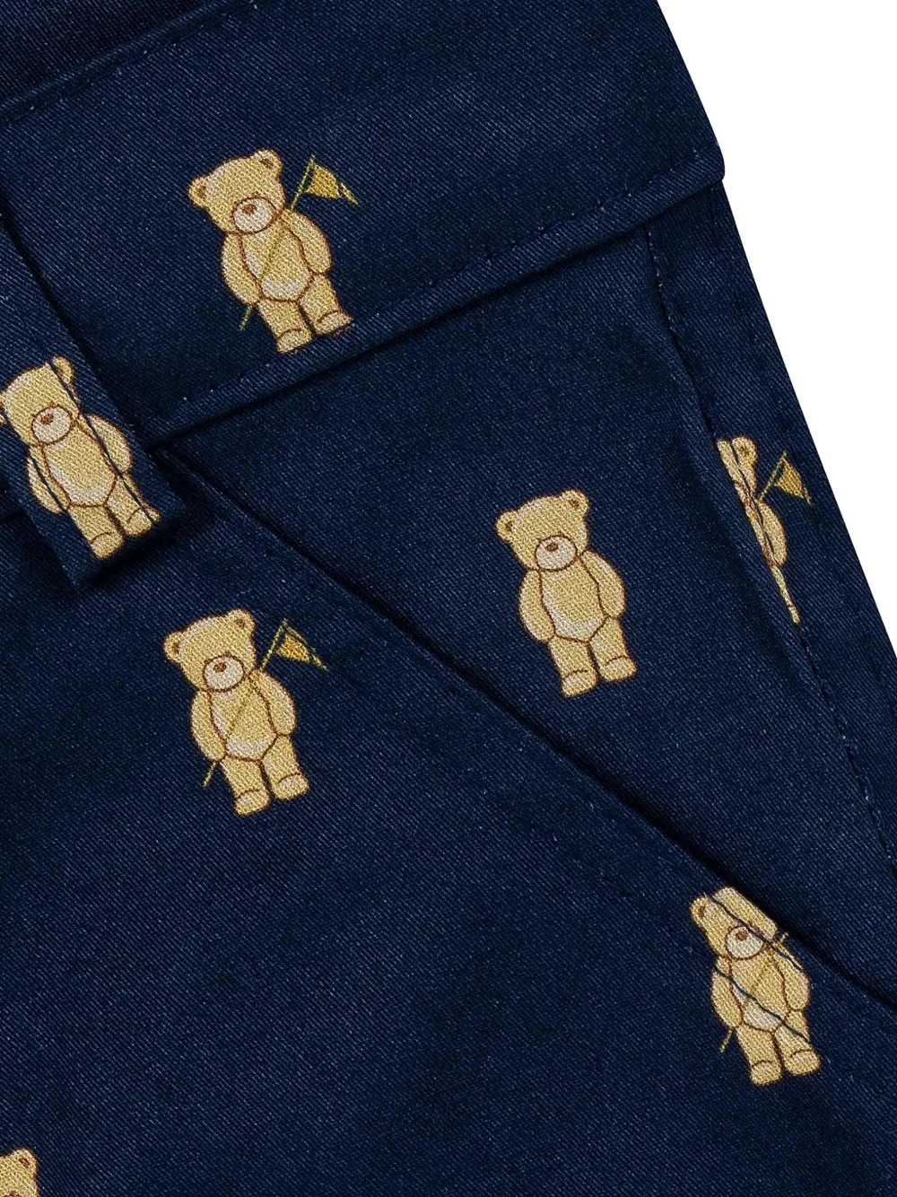 Lapin House Shorts met beerprint Blauw
