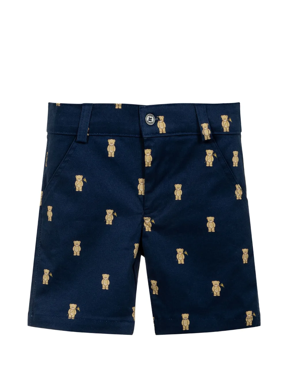 Lapin House bear-print shorts - Blu