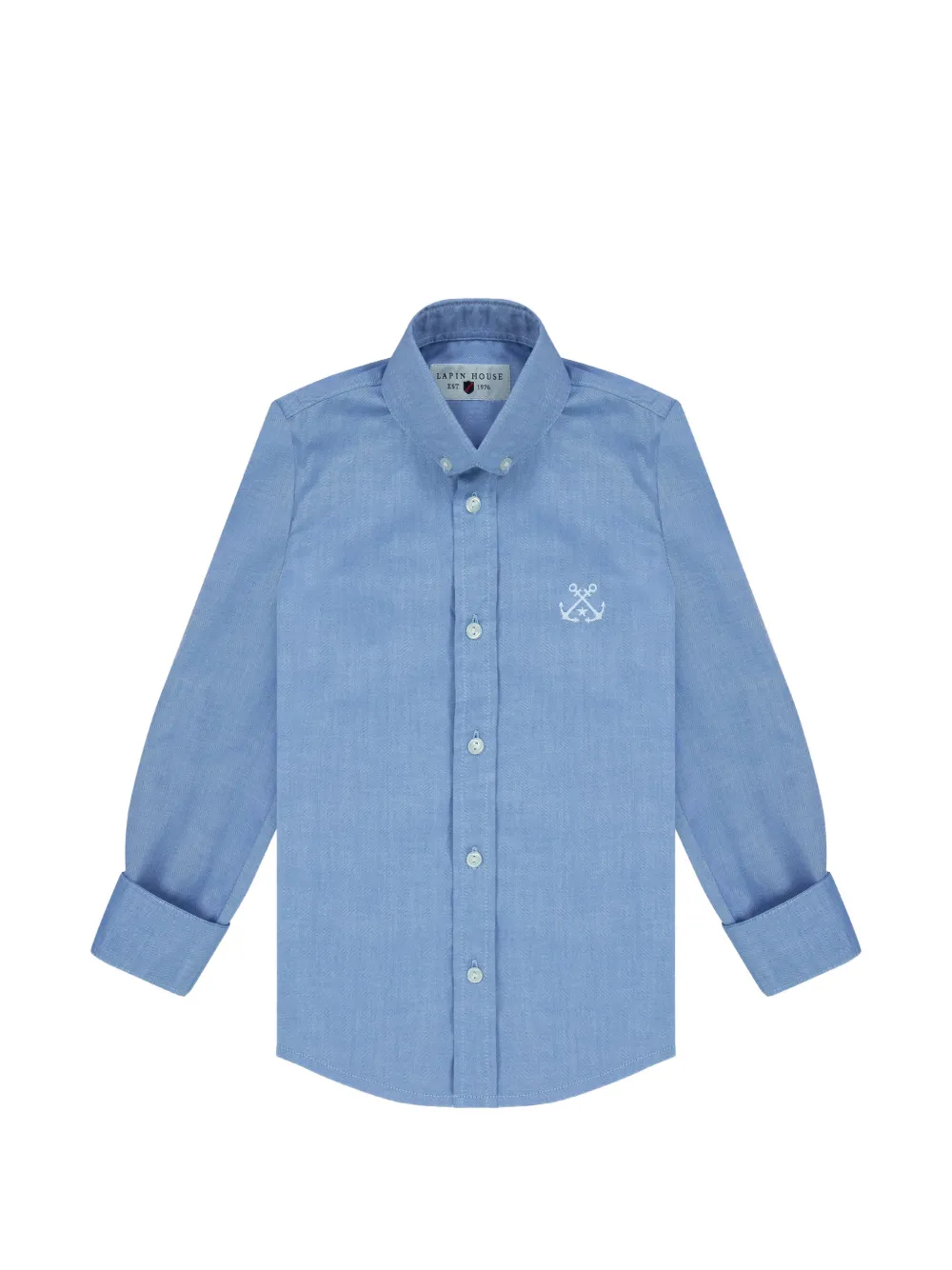 Lapin House Camicia con ricamo - Blu