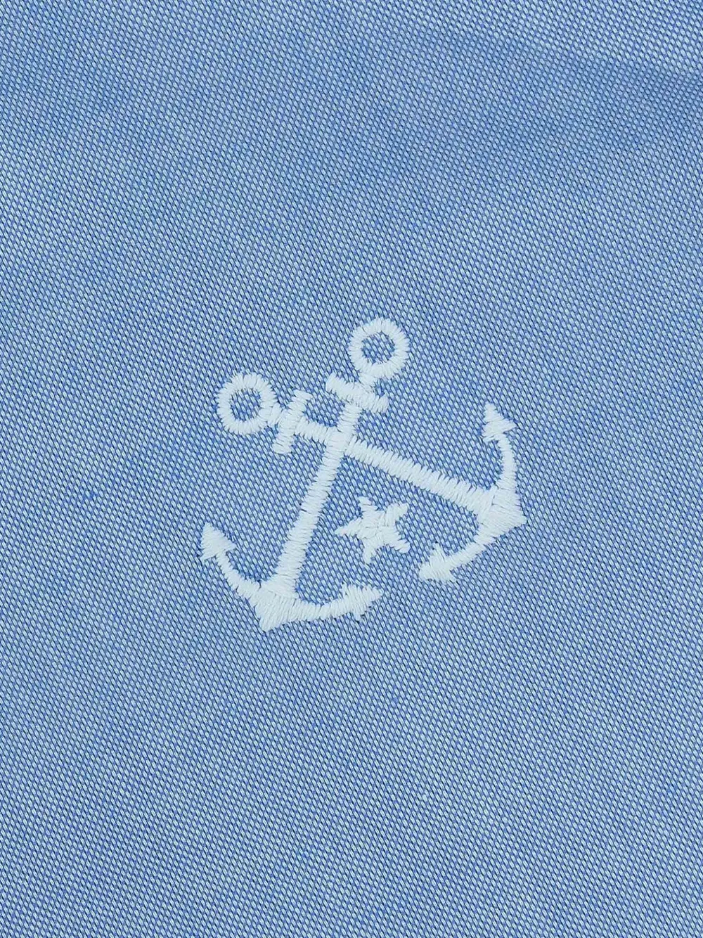 Lapin House Shirt met borduurwerk Blauw