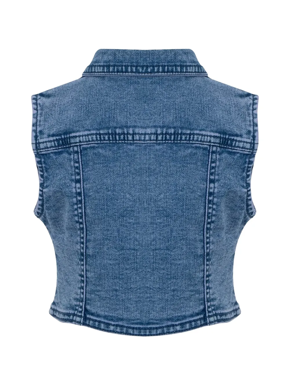 Lapin House Gilet van spijkerstof met knopen Blauw