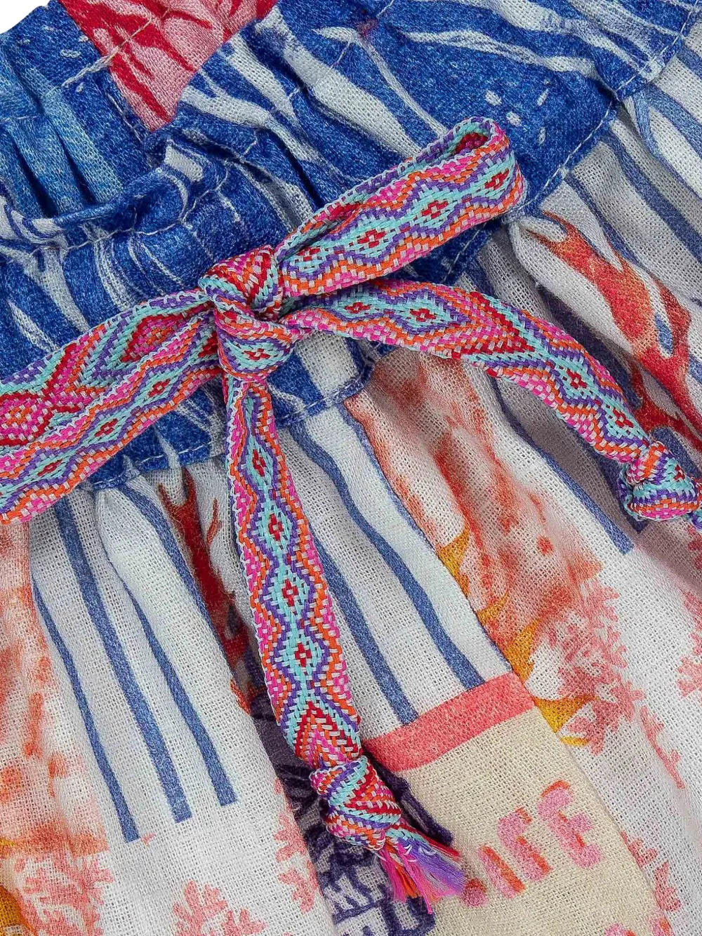 Lapin House Shorts met trekkoord en patroon Blauw