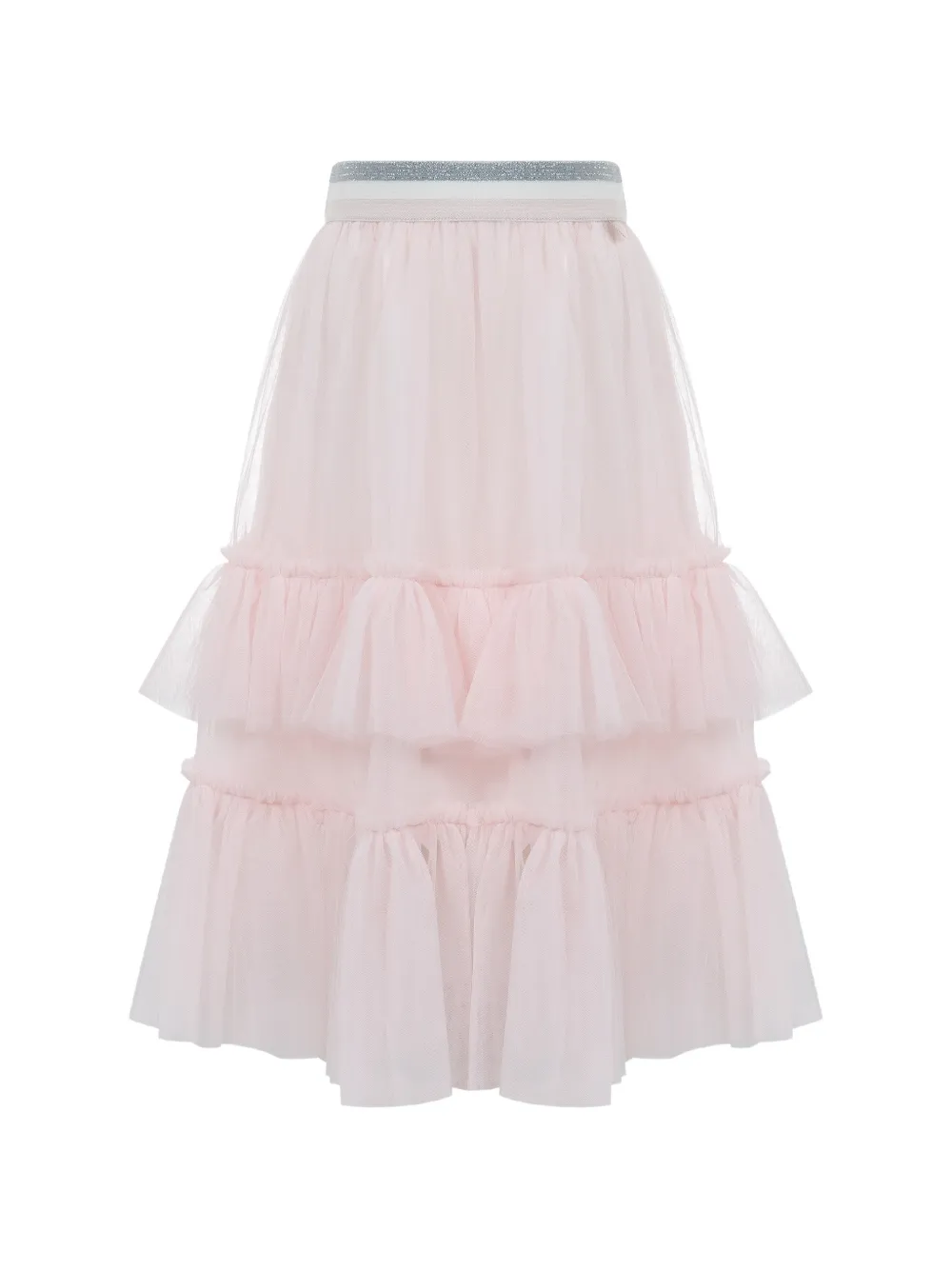 Lapin House ruffled tulle skirt - Rosa