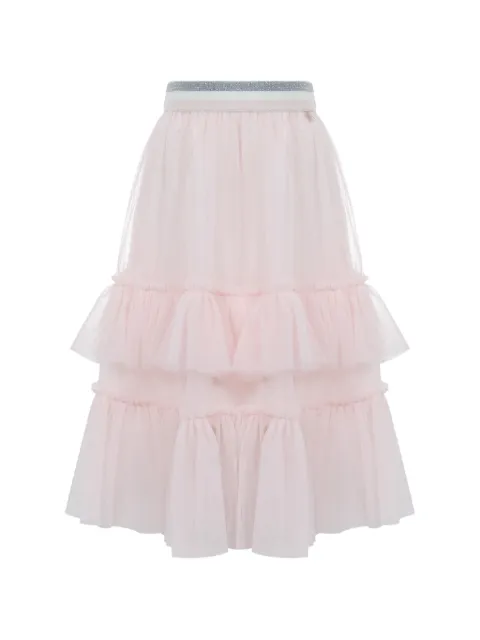 Lapin House ruffled tulle skirt