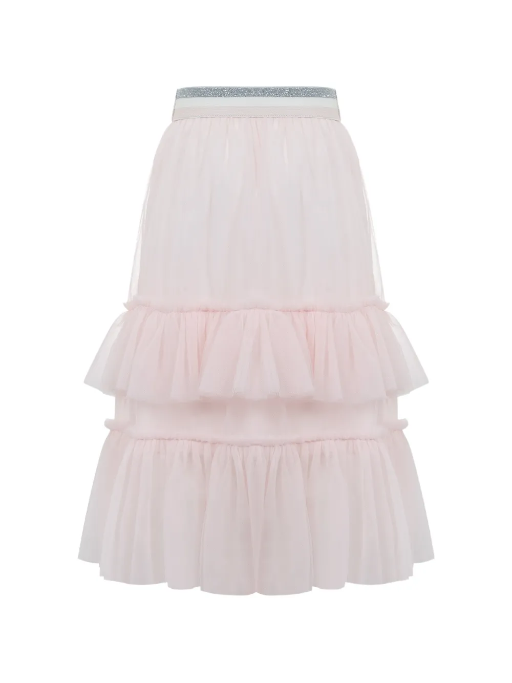  Lapin House Falda De Tul Con Volantes - Rosa 