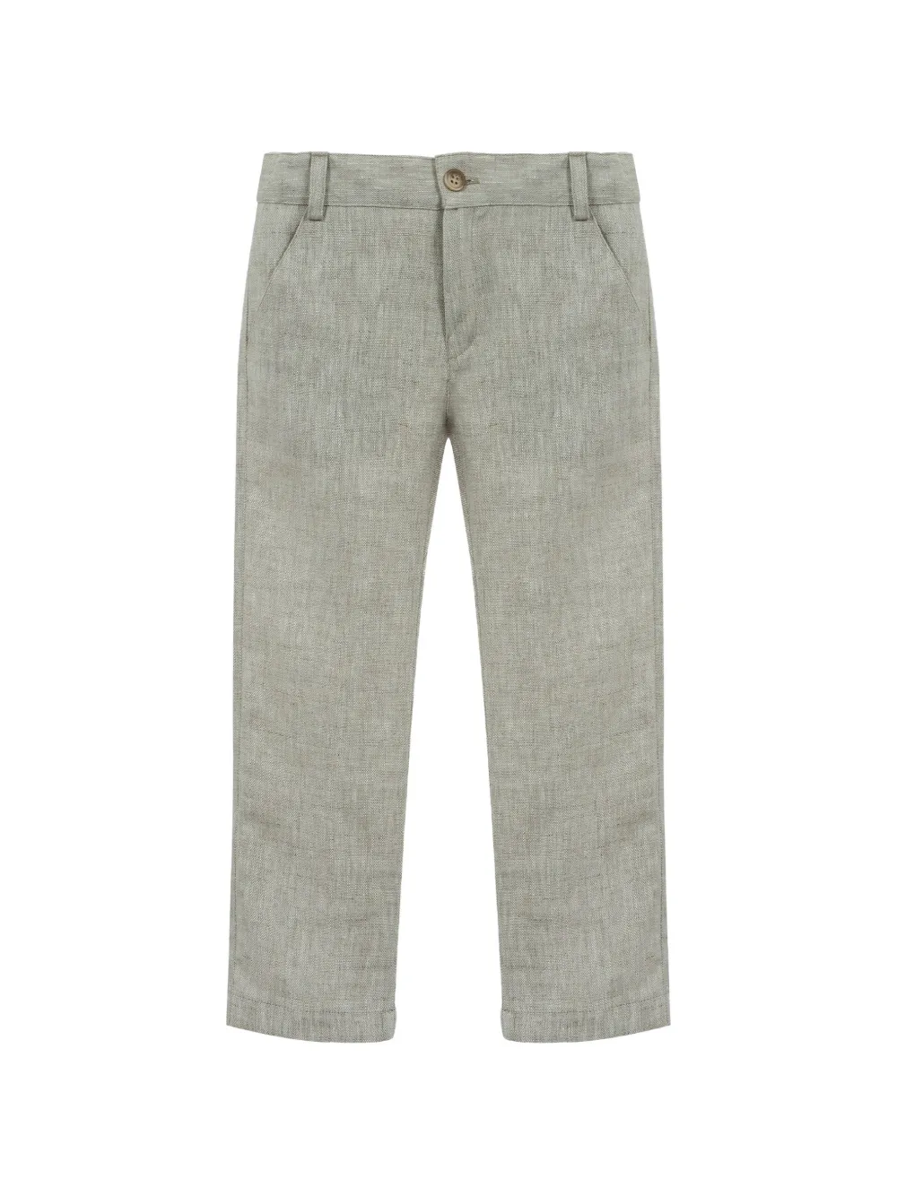 Lapin House buttoned linen trousers - Grigio