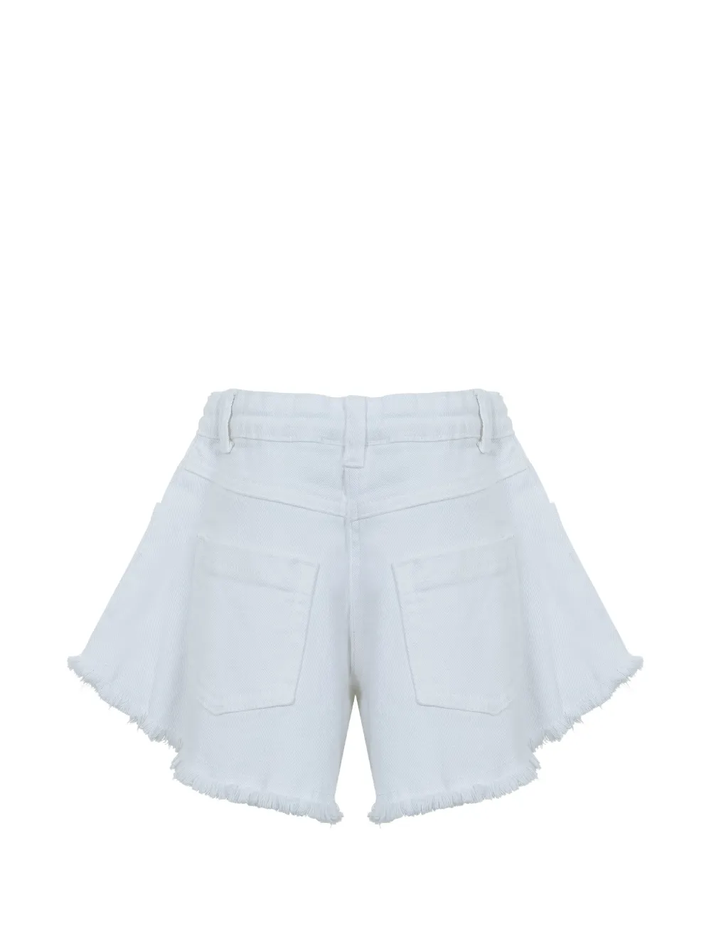 Lapin House Shorts met borduurwerk en franje Wit