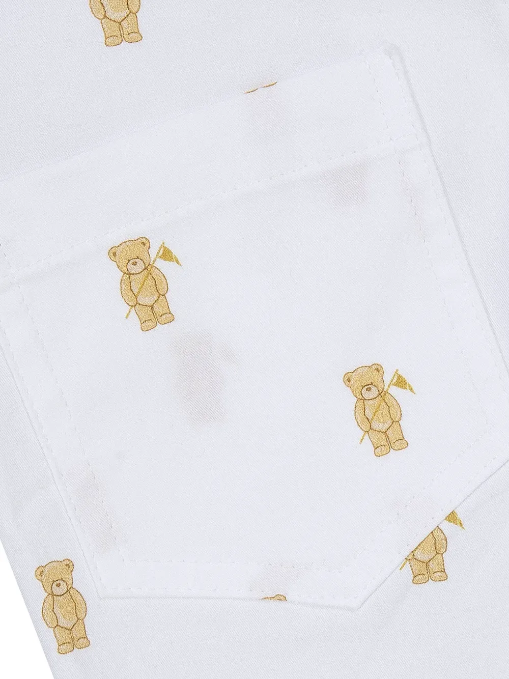 Lapin House Shorts met beerprint Wit