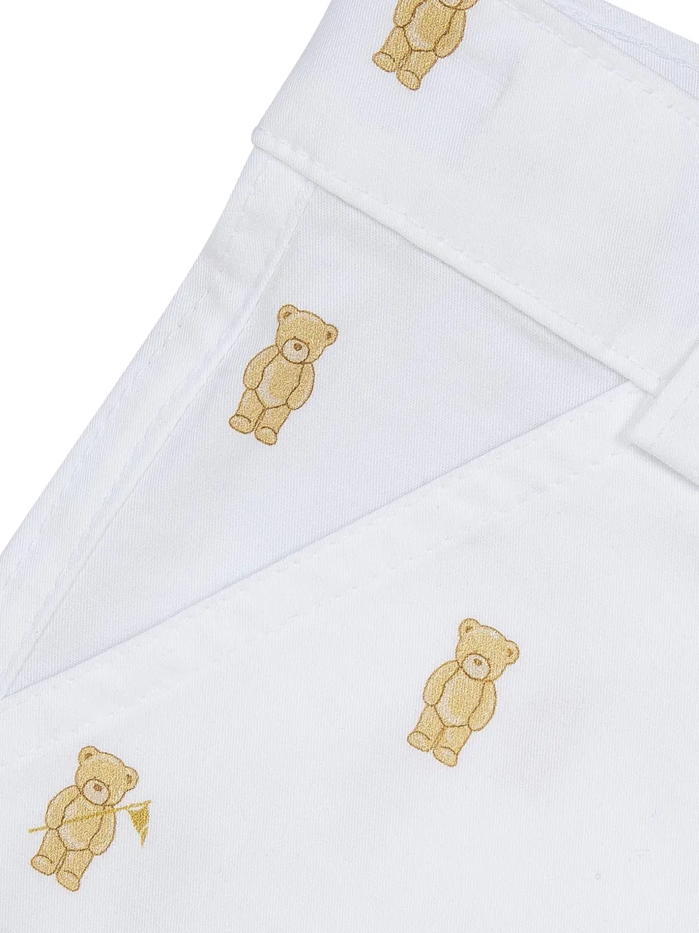 Lapin House Shorts met beerprint Wit