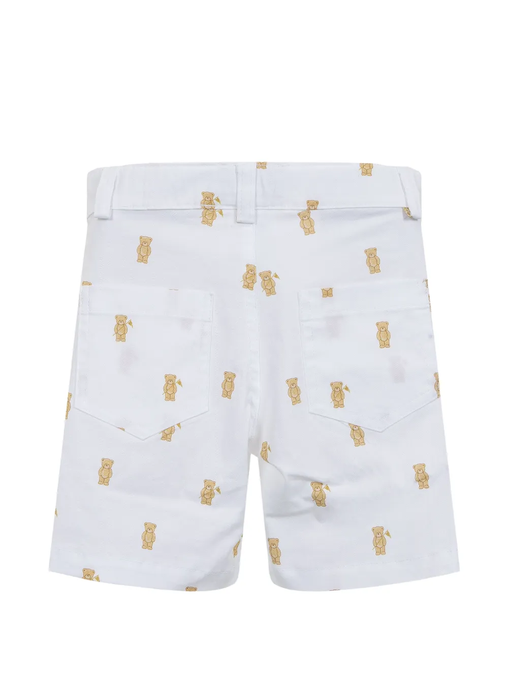 Lapin House Shorts met beerprint Wit