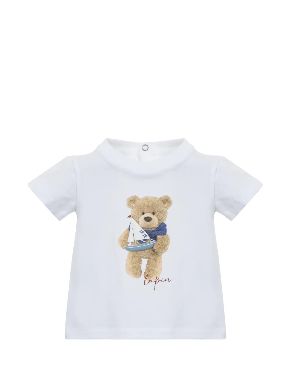 Lapin House Gestreepte shorts set Wit