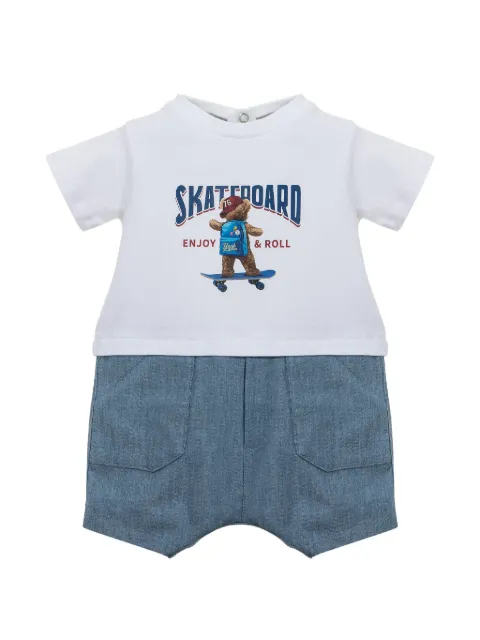 Lapin House graphic-print romper