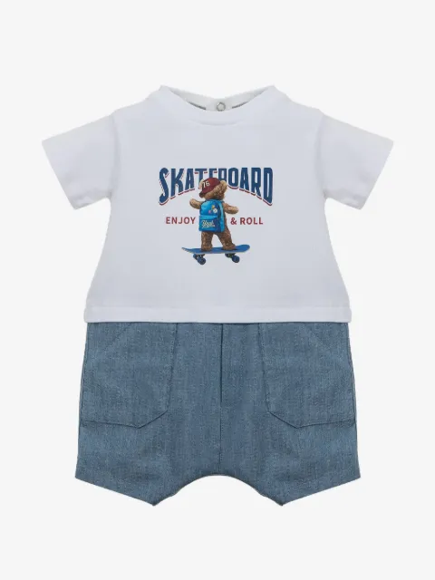 Lapin House graphic-print romper