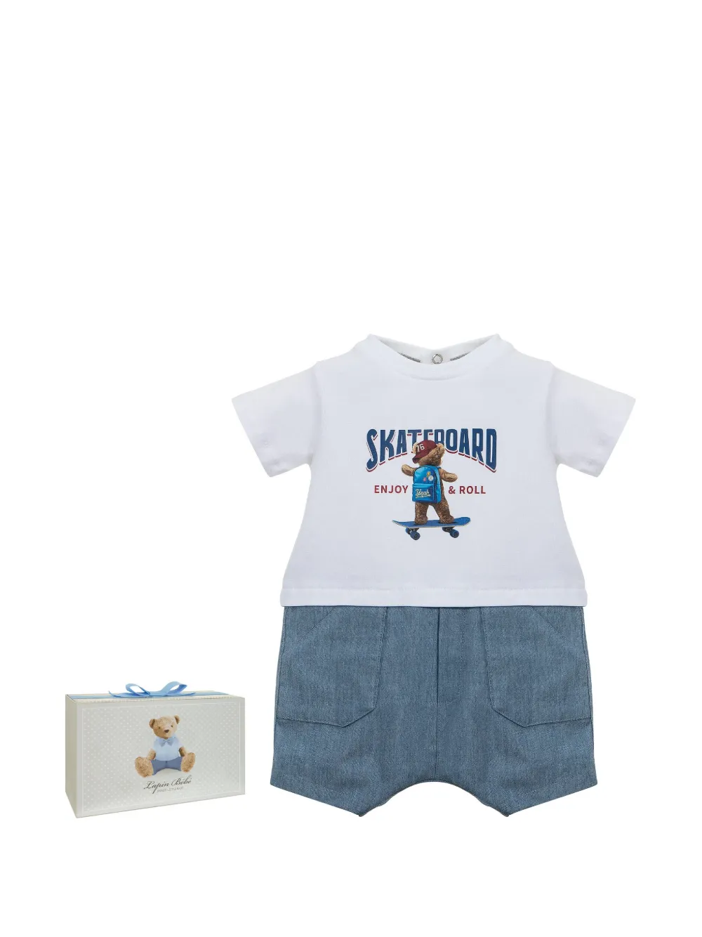 Lapin House Romper met print Wit