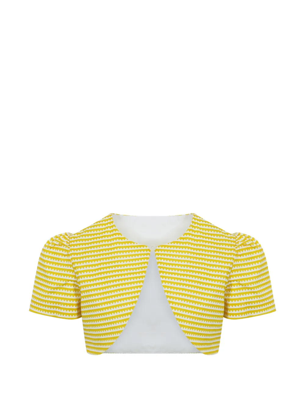 Lapin House x Mary Katrantzou gestreifter Bolero - Gelb