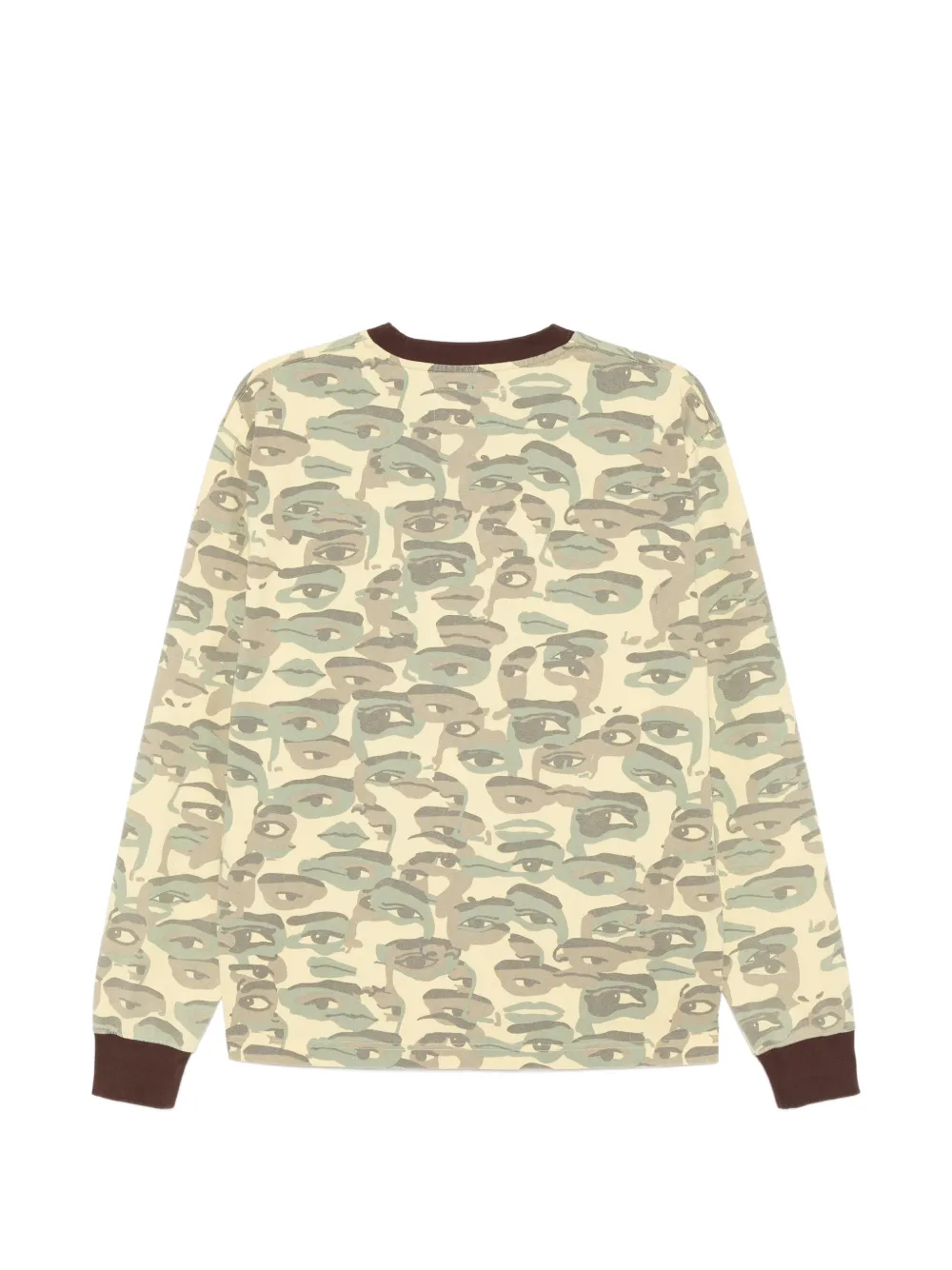 KidSuper Face T-shirt met camouflageprint Groen