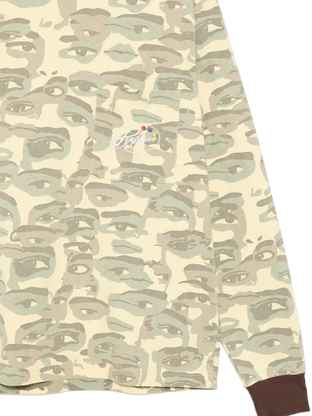 KidSuper Face T-shirt met camouflageprint Groen