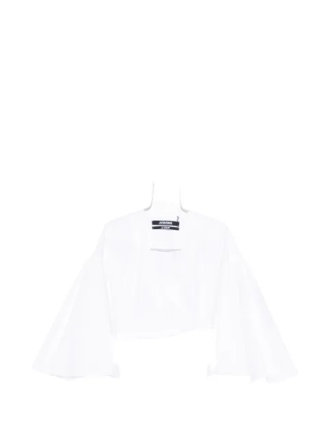 Jacquemus Le Cachs Coeur Paysan wrap-design cropped top