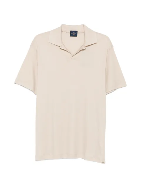 Paul & Shark X-Soft fine-knit open-collar T-shirt