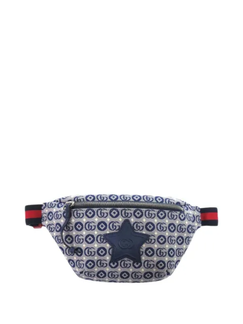 Gucci Pre-Owned 2000-2015 키즈 GG 캔버스 스타 웹 벨트 백