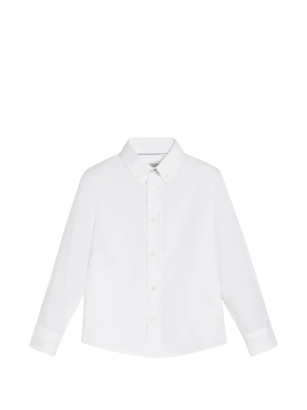 Brunello Cucinelli Kids cotton twill shirt - Bianco