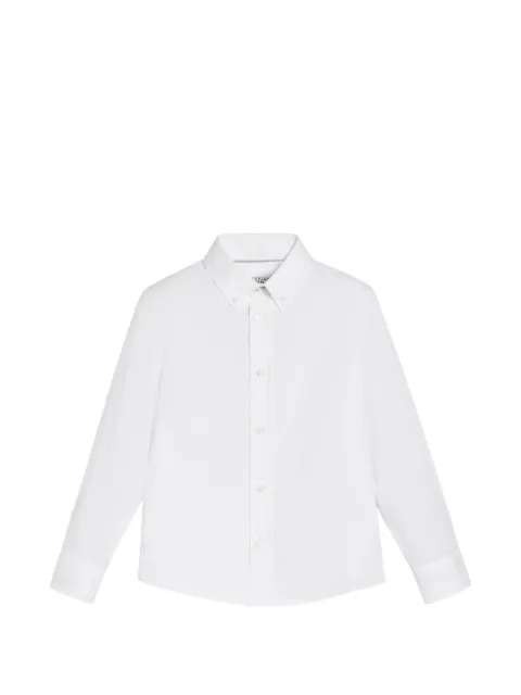 Brunello Cucinelli Kids camisa de sarga de algodón