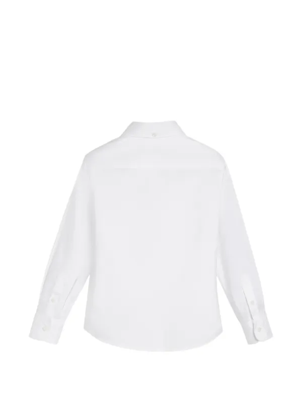 Brunello Cucinelli Kids Cotton Twill Shirt | White | FARFETCH GE