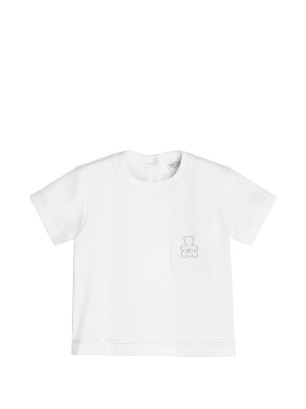 Brunello Cucinelli Kids cotton jersey Baby Bernie T-shirt - Bianco