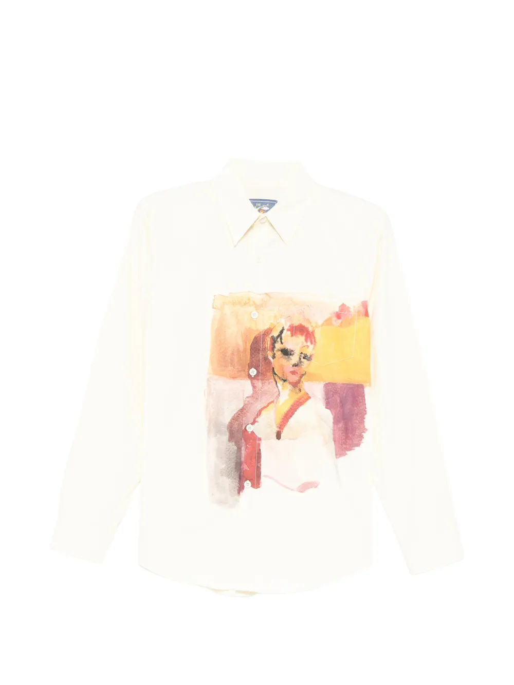 KidSuper girl painting button-up shirt - Neutrals