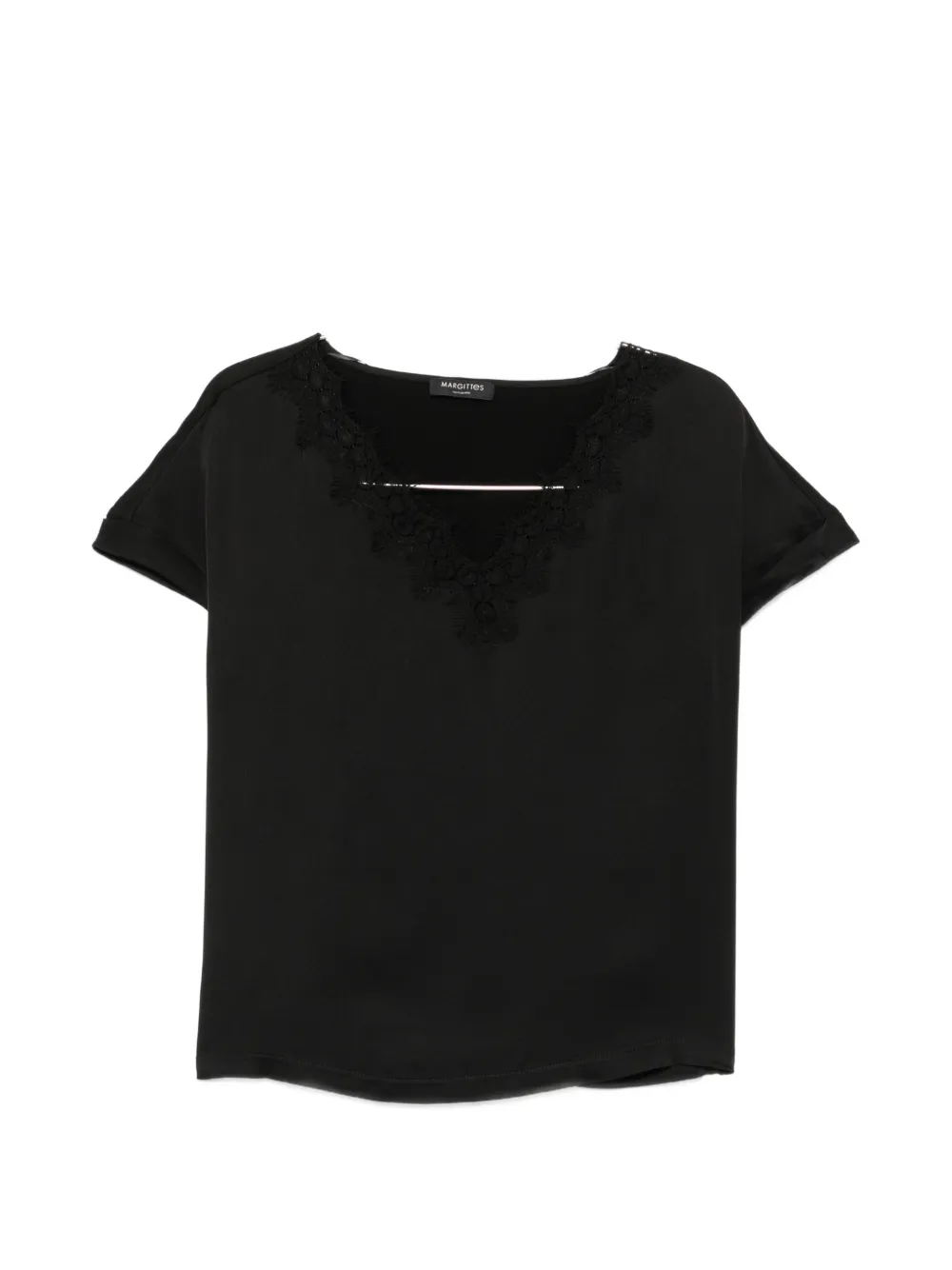 Margittes V-neck blouse - Nero