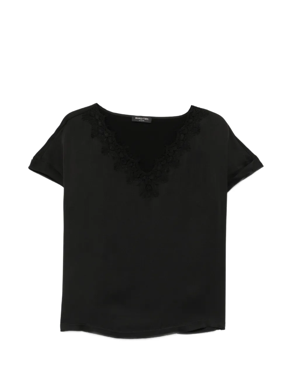 Margittes V-neck blouse - Nero