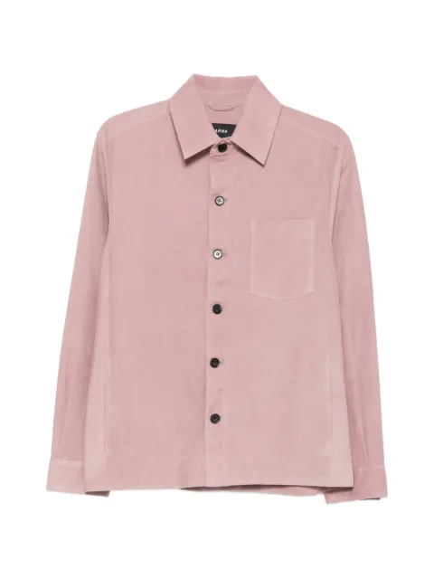 Arma Dino suede chest-pocket jacket