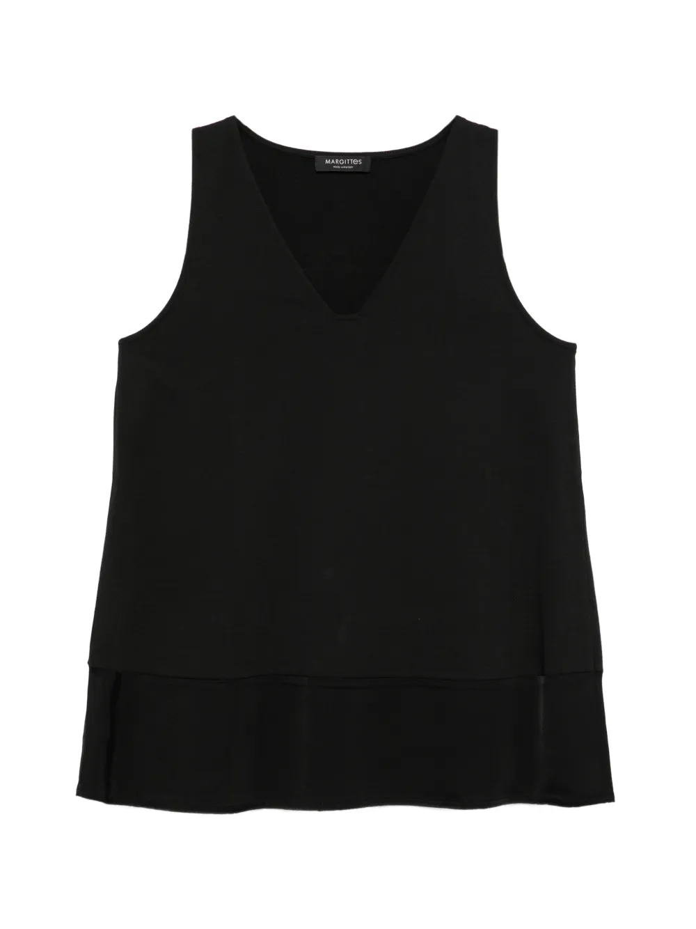 Margittes V-neck top - Nero