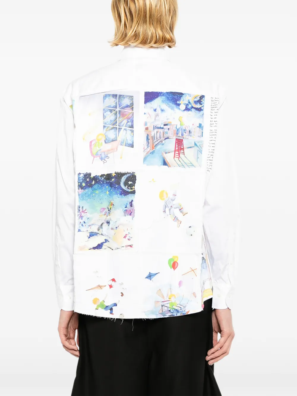 KidSuper overhemd met patchwork Wit