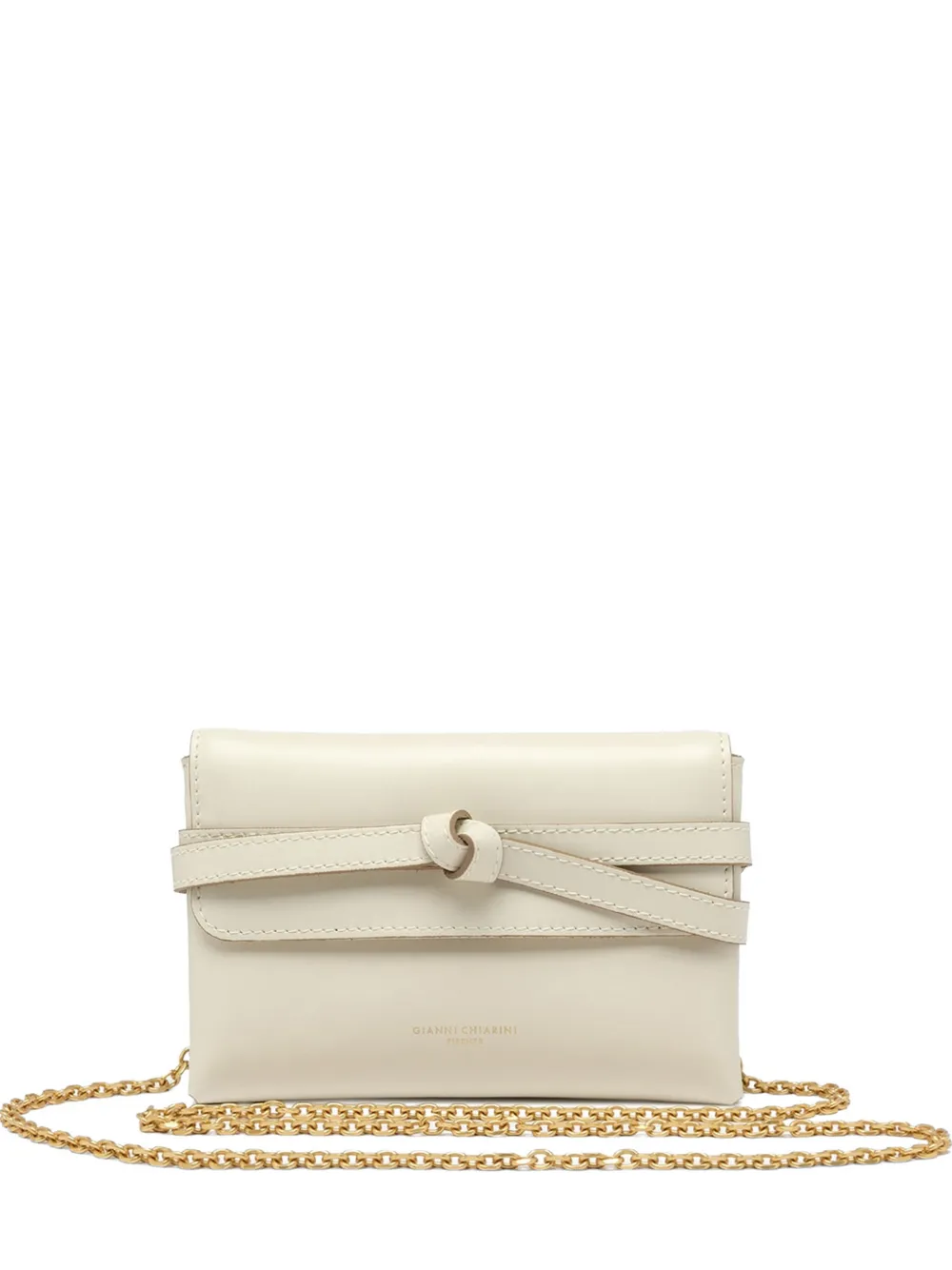GIANNI CHIARINI Belty knotted shoulder bag - Toni neutri