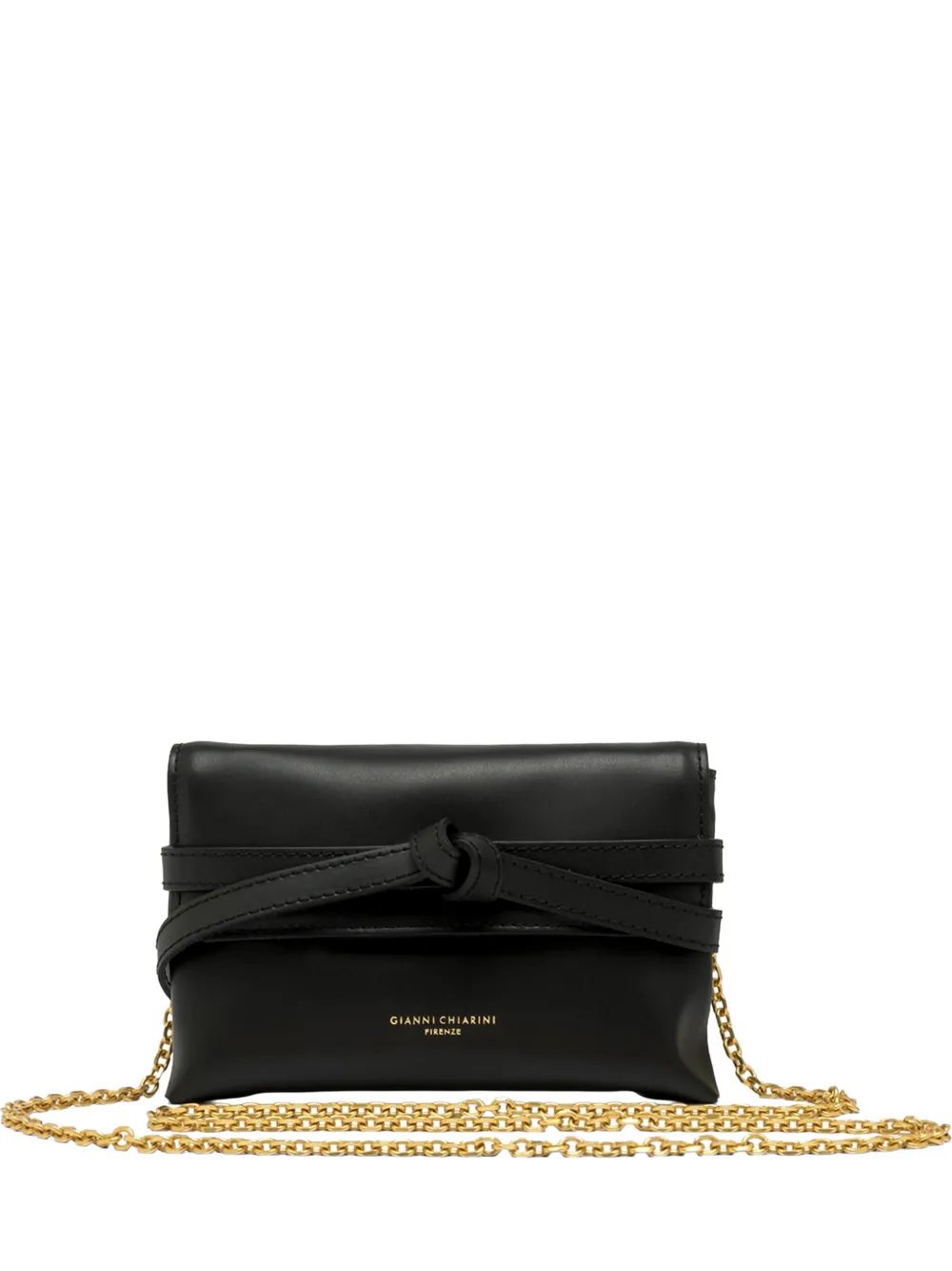 GIANNI CHIARINI Belty knotted shoulder bag - Black