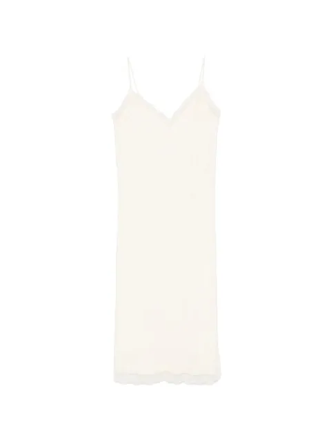Róhe vestido midi con ribete de encaje