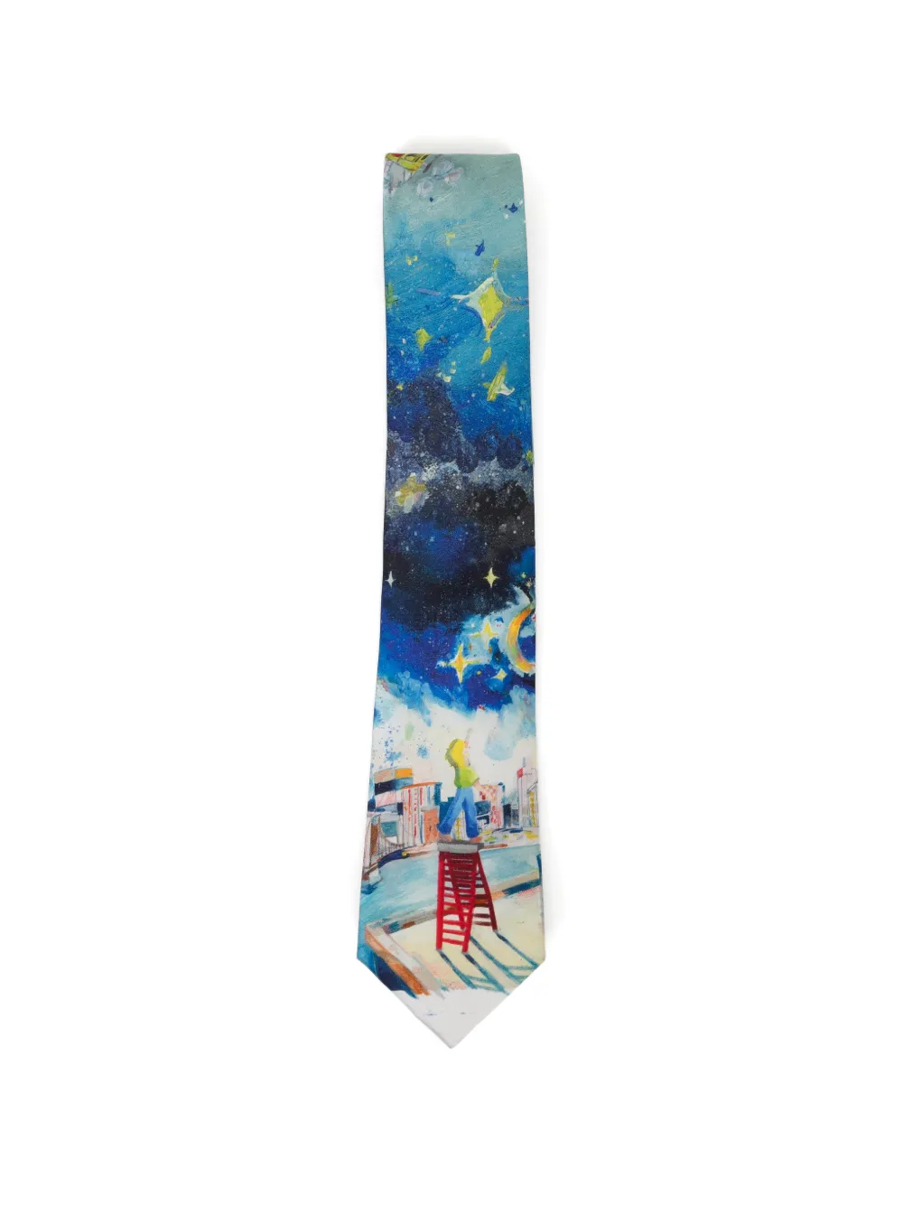 KidSuper Explosion tie - Blau
