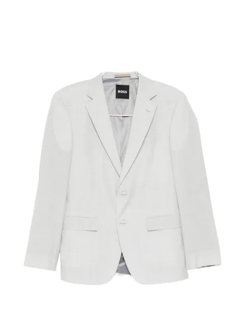 BOSS patterned single-breasted suit