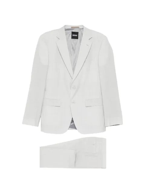 BOSS patterned single-breasted suit