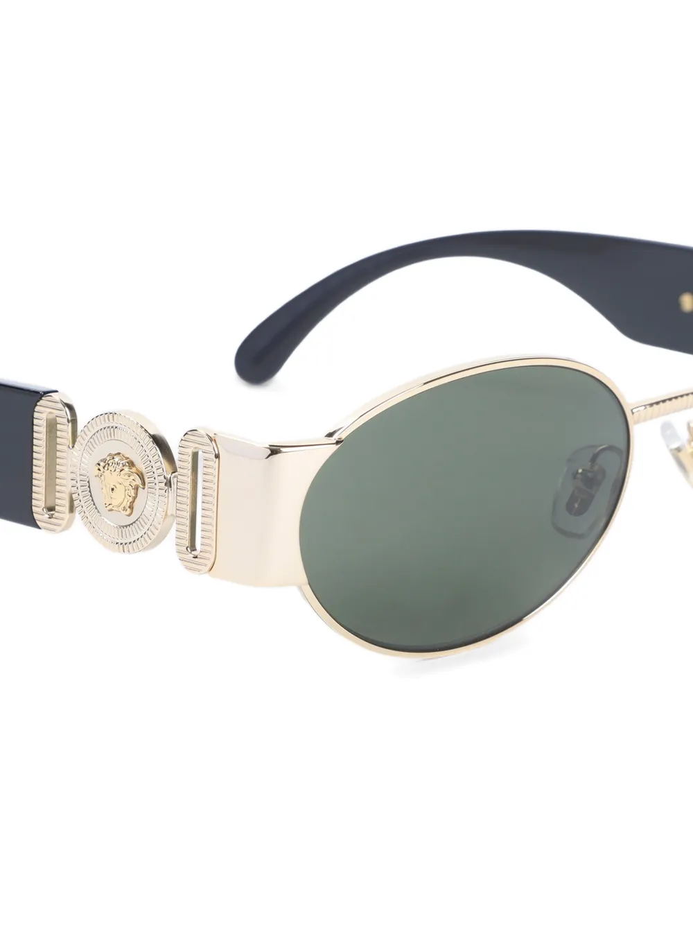 Versace Eyewear Zonnebril met ovalen montuur Goud