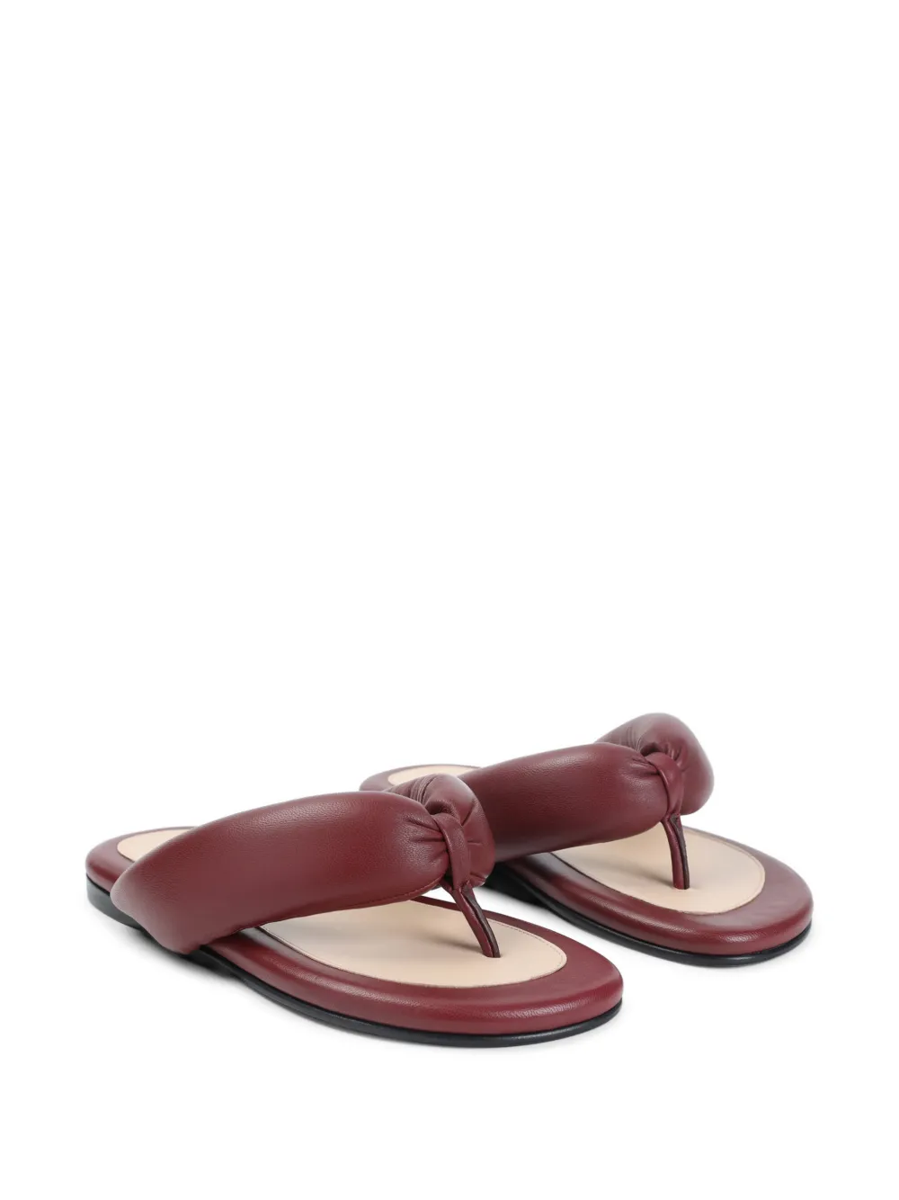 Carven Garnier leren sandalen Rood