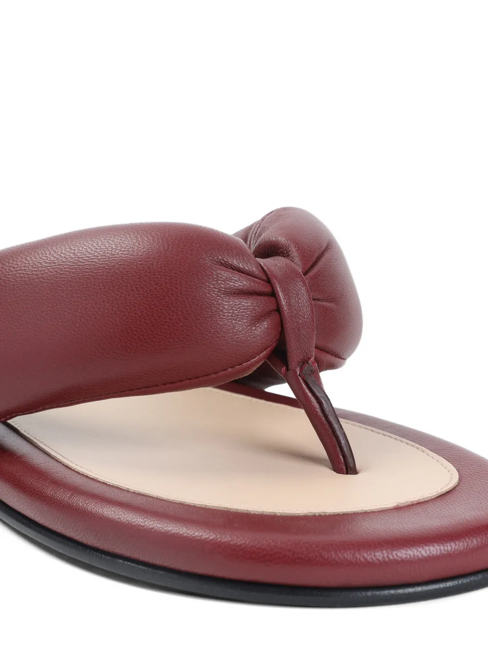 Carven Garnier leren sandalen Rood